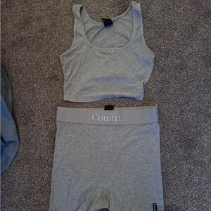 Comfrt rib contour tank and boxer set